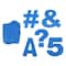 12 Pack: 4" Blue Project Letters, Numbers & Characters by B2C™
